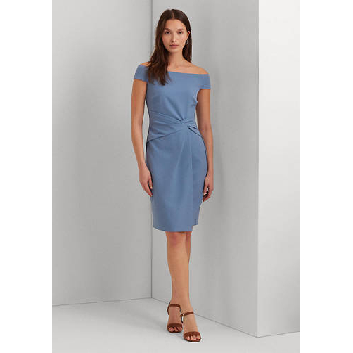 'Crepe Off the Shoulder Cocktail Dress' pour Femmes