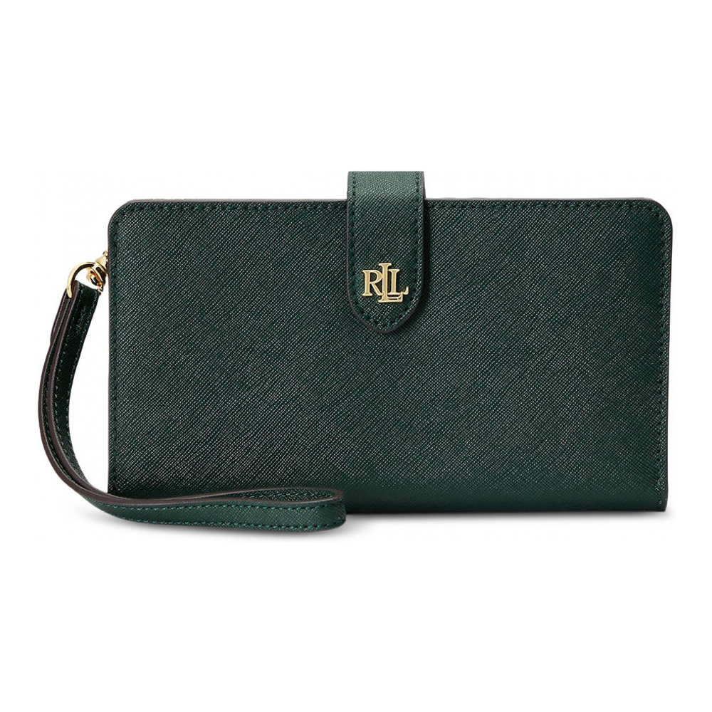 Women's 'Crosshatch Leather Tech Wristlet' Wallet