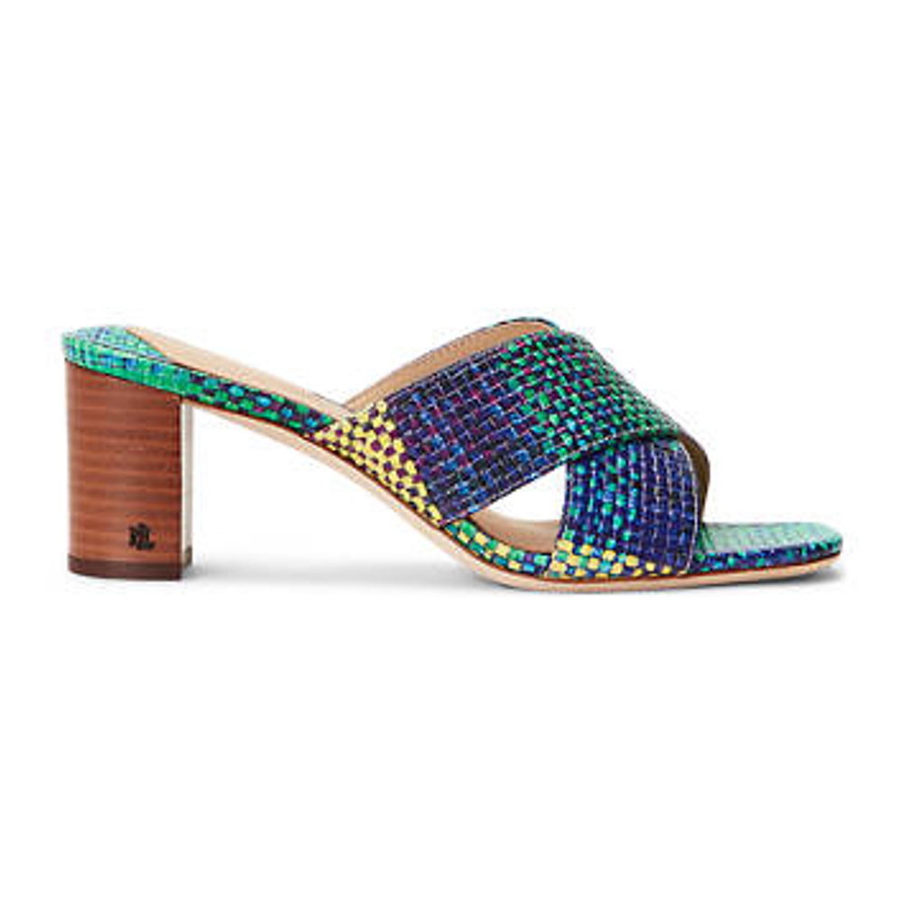 Women's 'Freddi Woven Leather' High Heel Sandals
