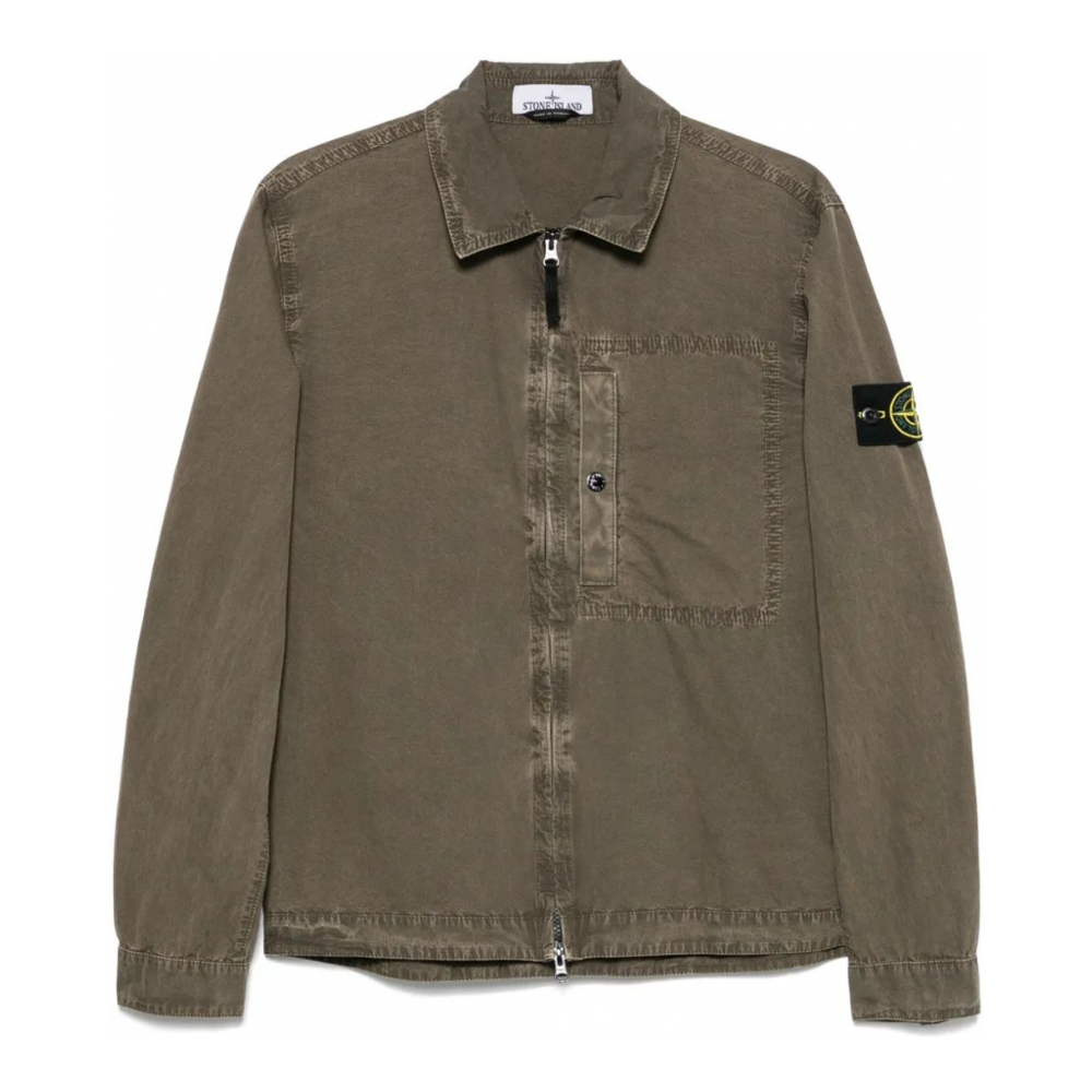 Men's 'Compass-Badge' Overshirt
