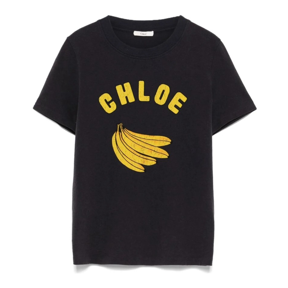 T-shirt 'Banana-Print' pour Femmes