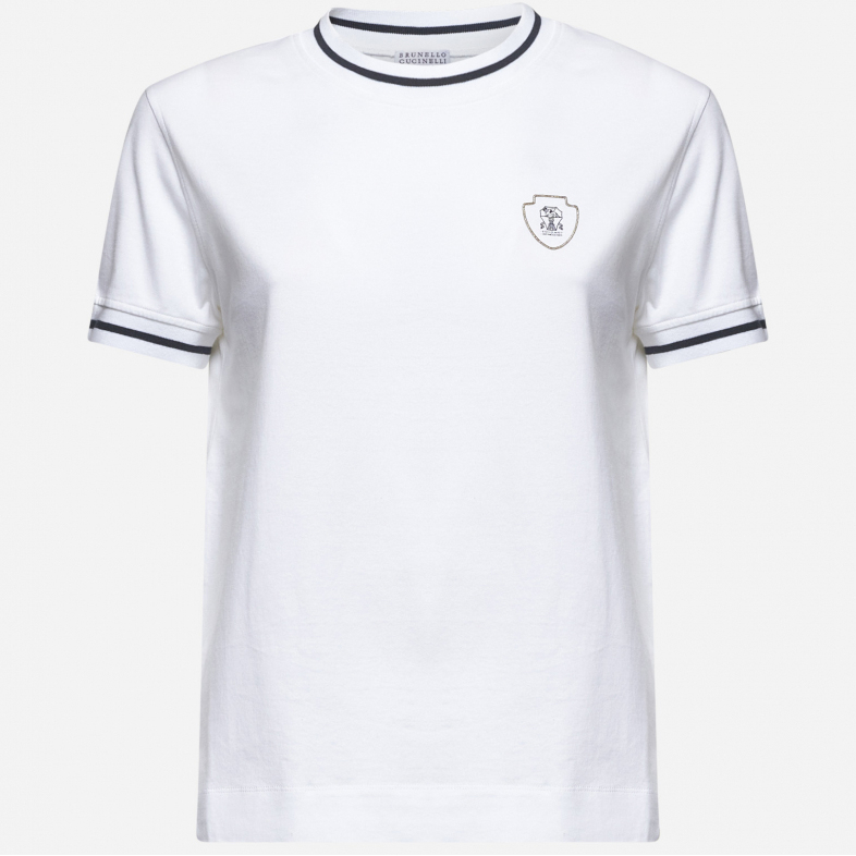 'Logo' T-Shirt für Damen