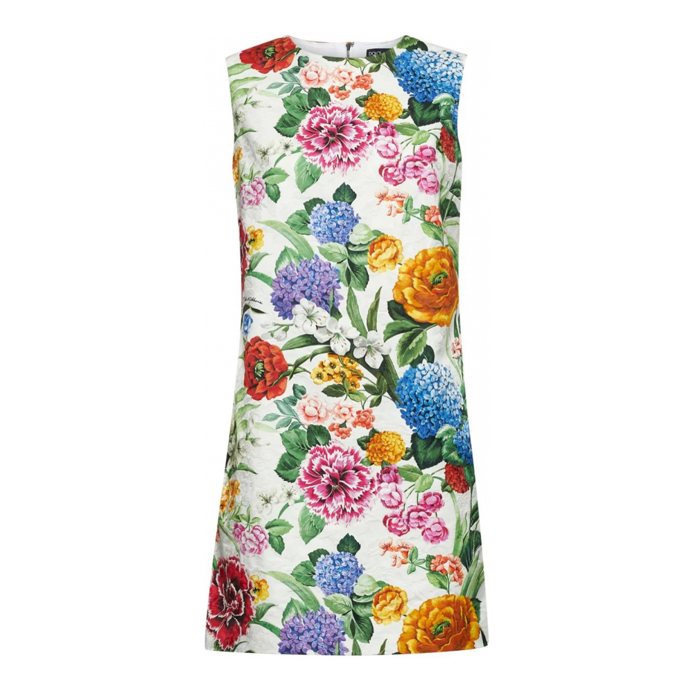 Robe Midi 'Brocade With Floral Print' pour Femmes