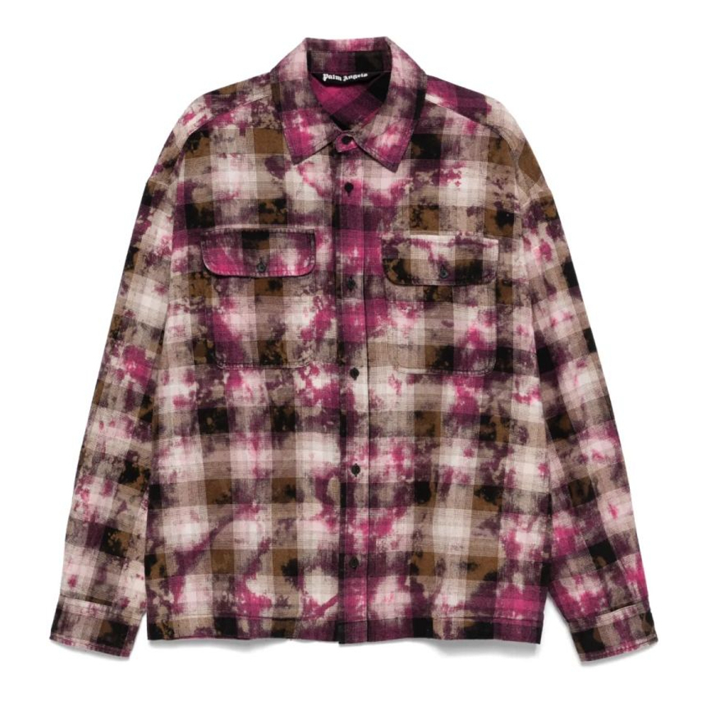 Chemise 'Curved-Logo Check' pour Hommes