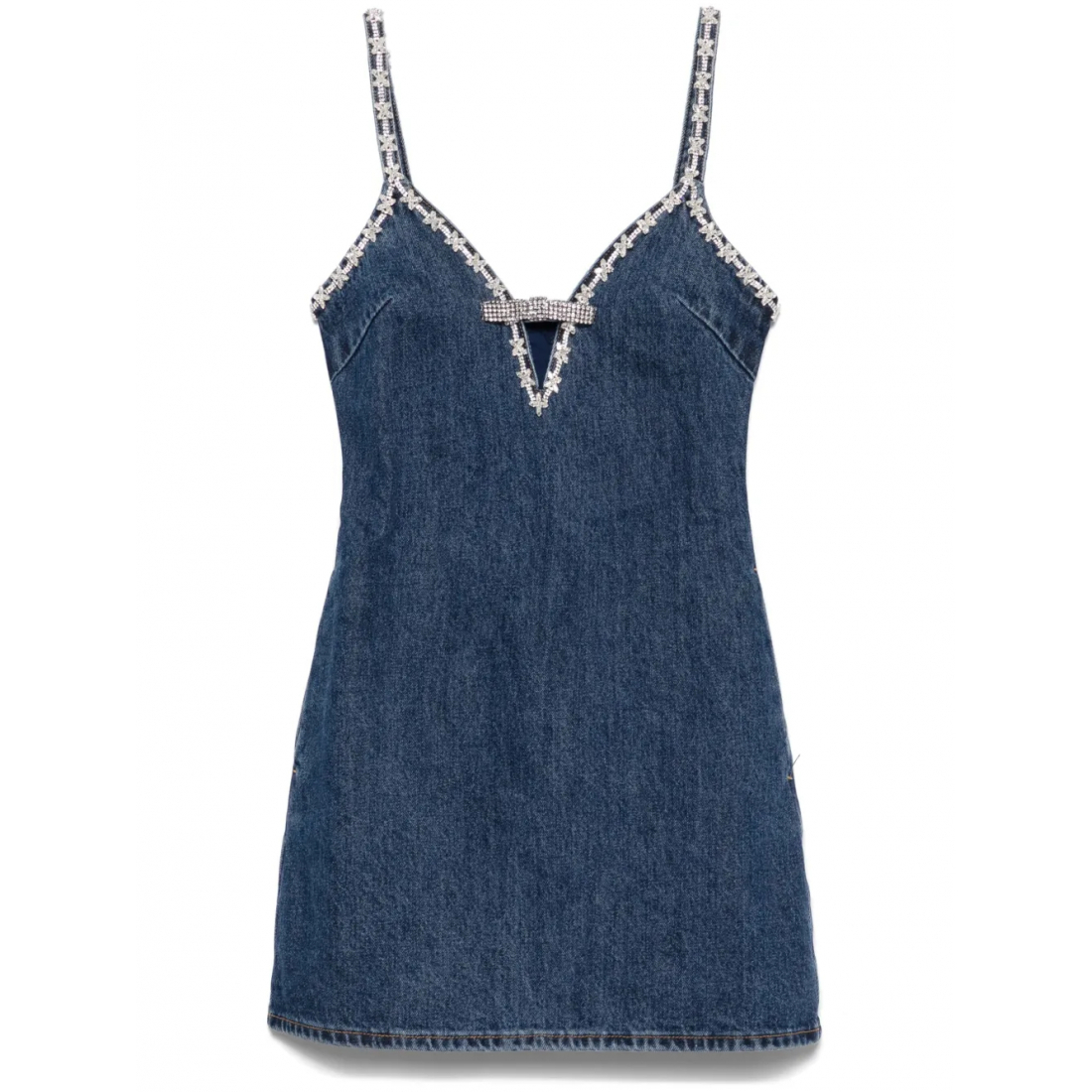 Robe mini 'Strappy Denim' pour Femmes