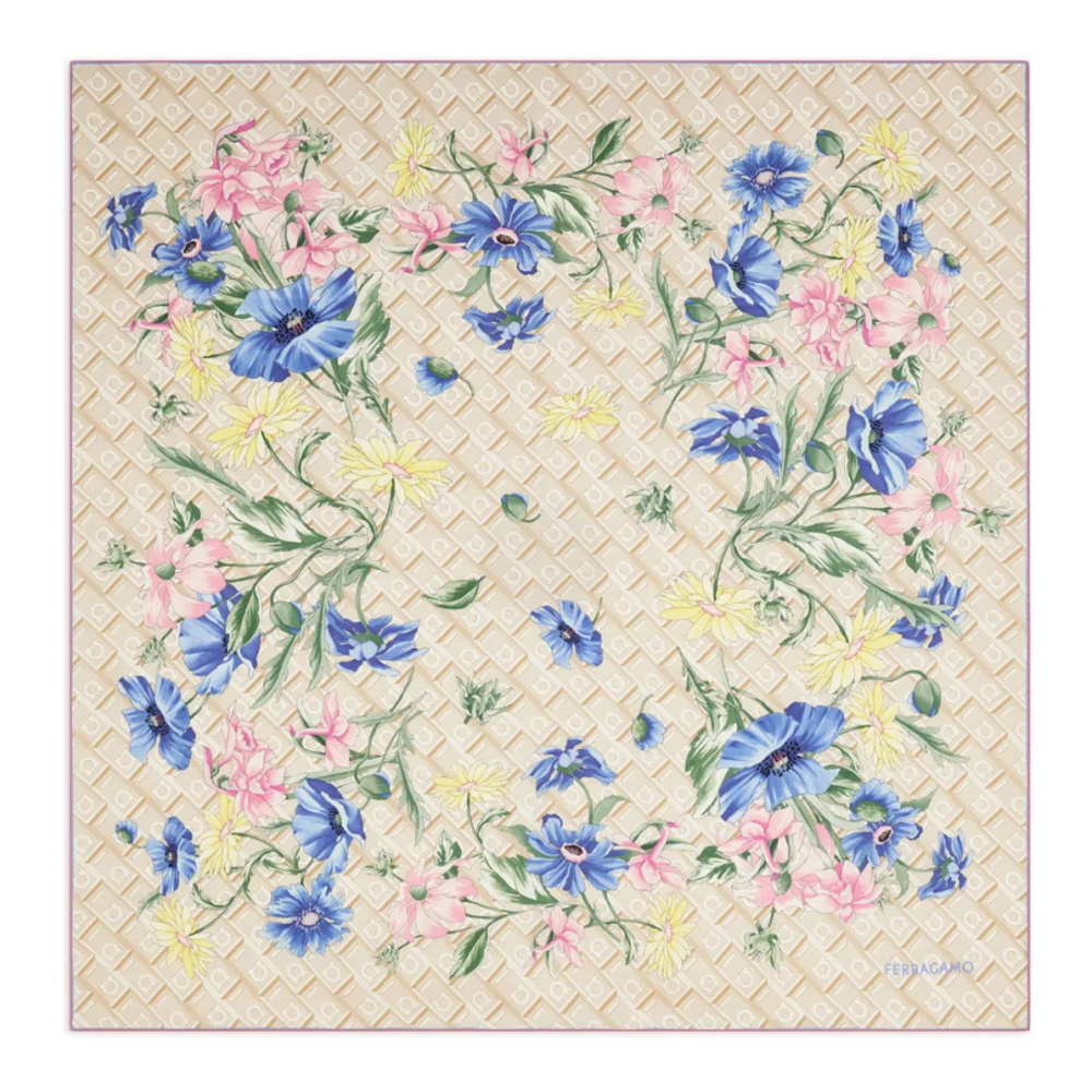 Foulard en soie 'Bouquet Print' pour Femmes