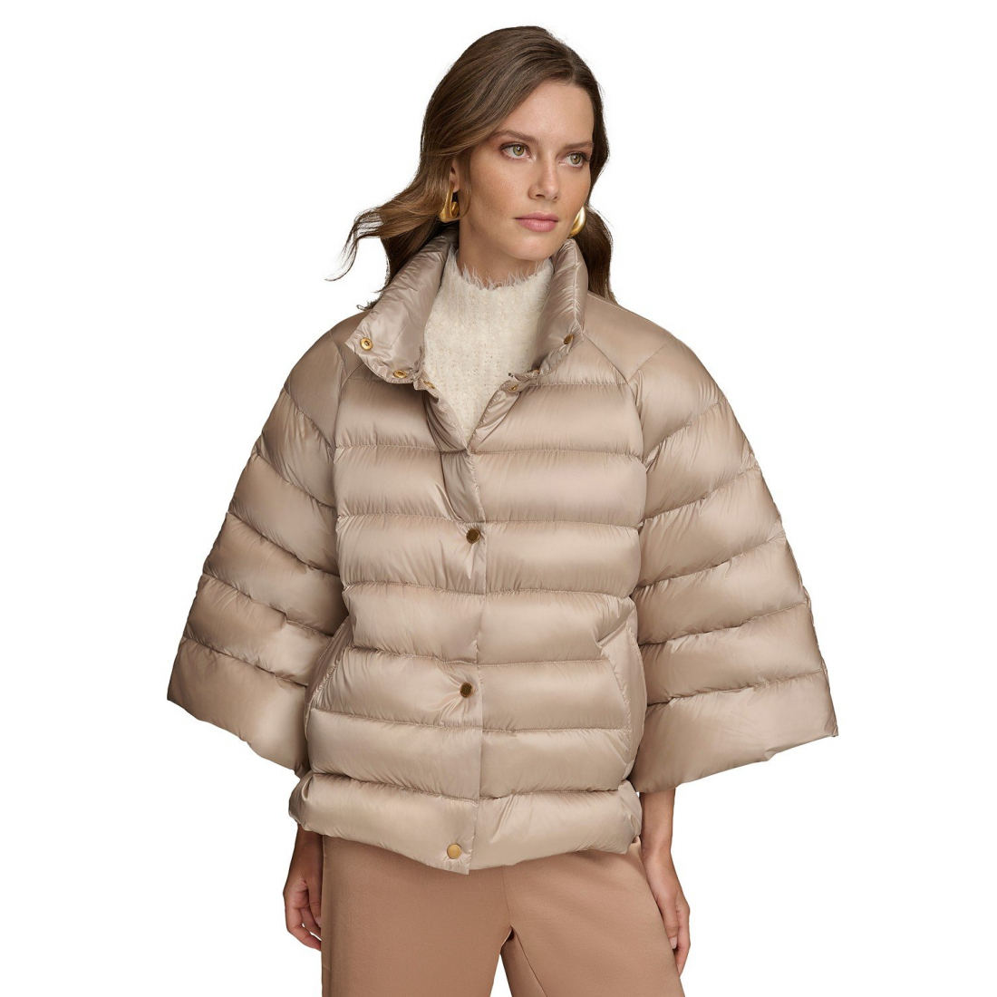 Cape 'Stand-Collar Down Puffer' pour Femmes