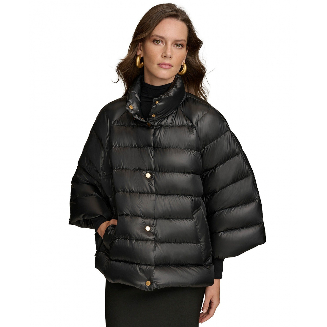 Cape 'Stand-Collar Down Puffer' pour Femmes