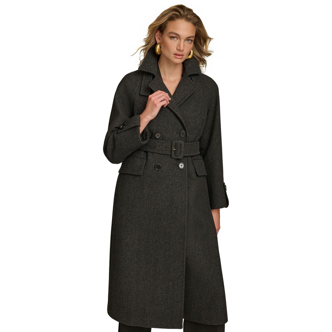 Manteau 'Double-Breasted Belted Wrap' pour Femmes