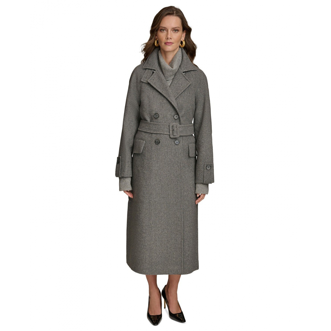 Manteau 'Double-Breasted Belted Wrap' pour Femmes