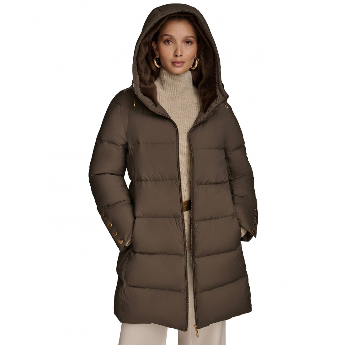 Manteau matelassé 'Hooded Down' pour Femmes