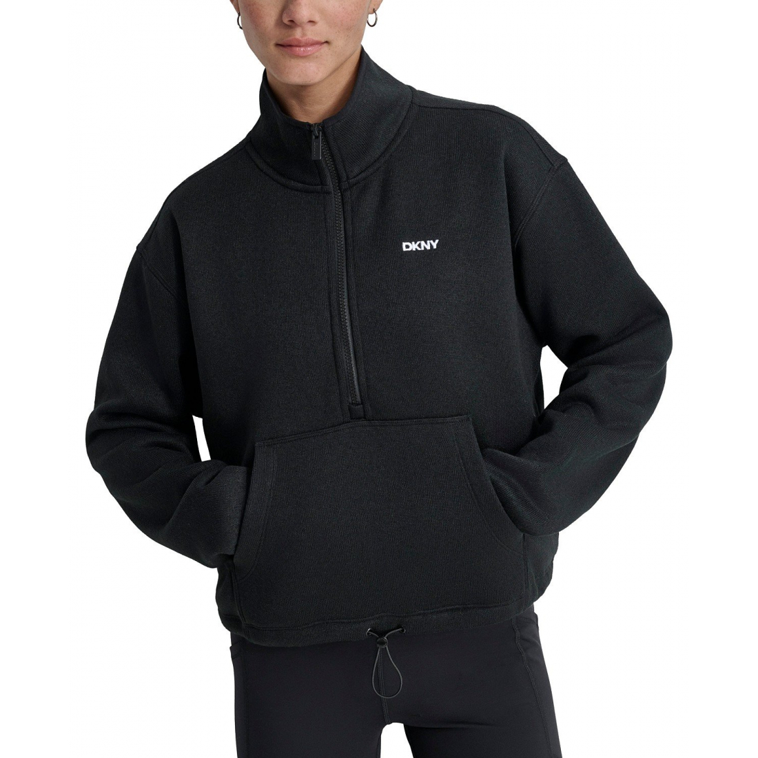 Pull 'Fleece Half-Zip Bungee-Hem' pour Femmes