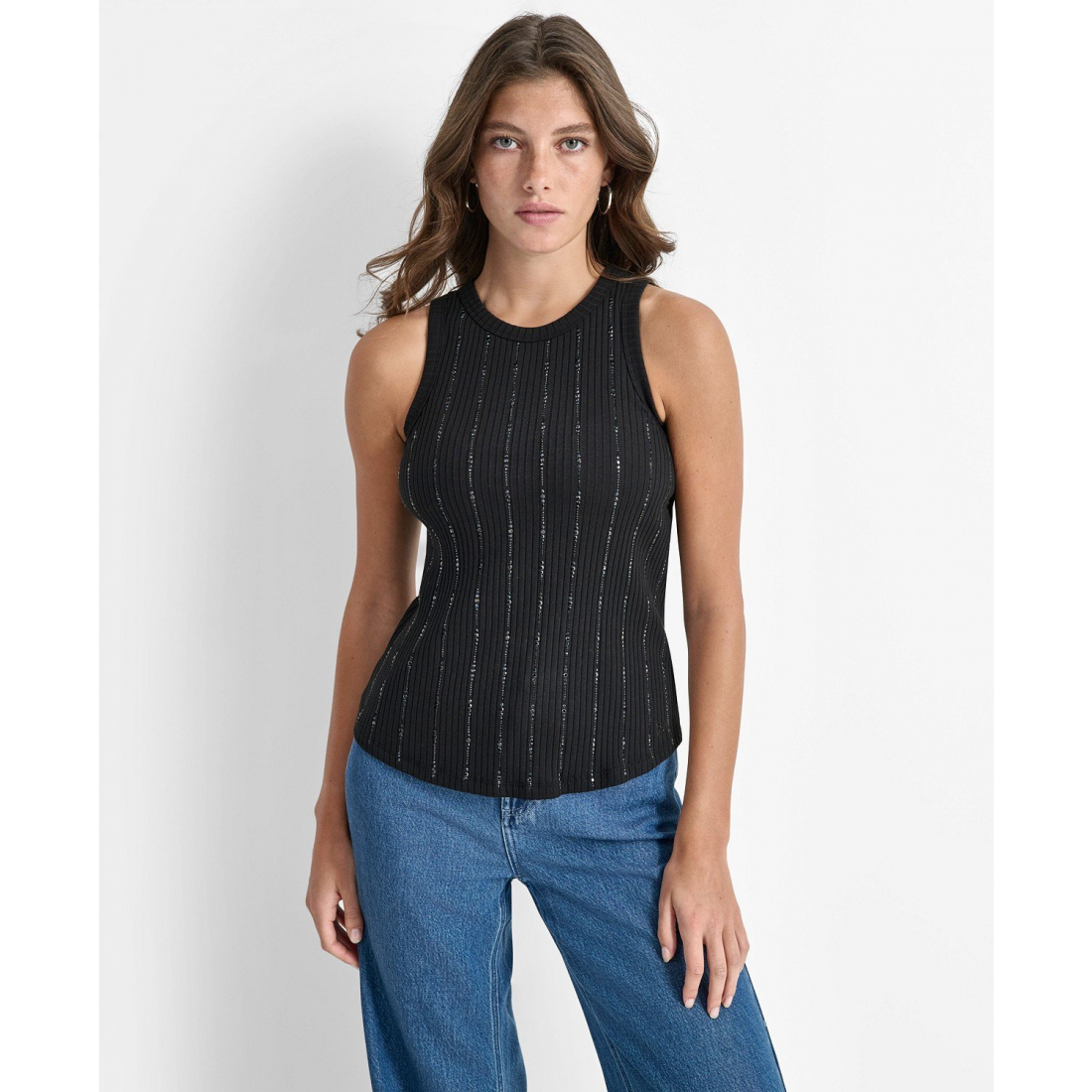 Débardeur 'Ribbed Studded' pour Femmes