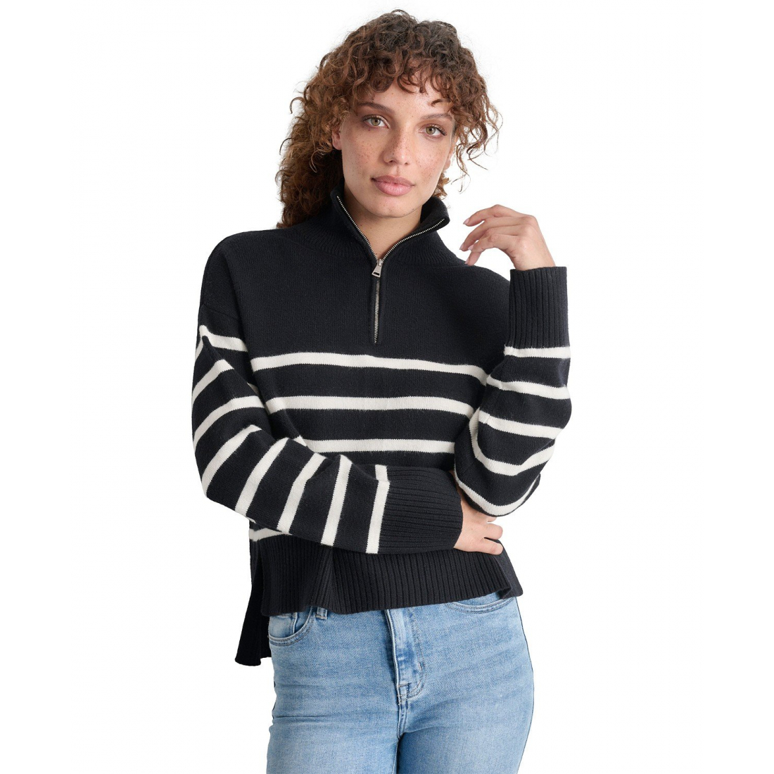 Women's 'Half-Zip Mock-Neck' Sweater
