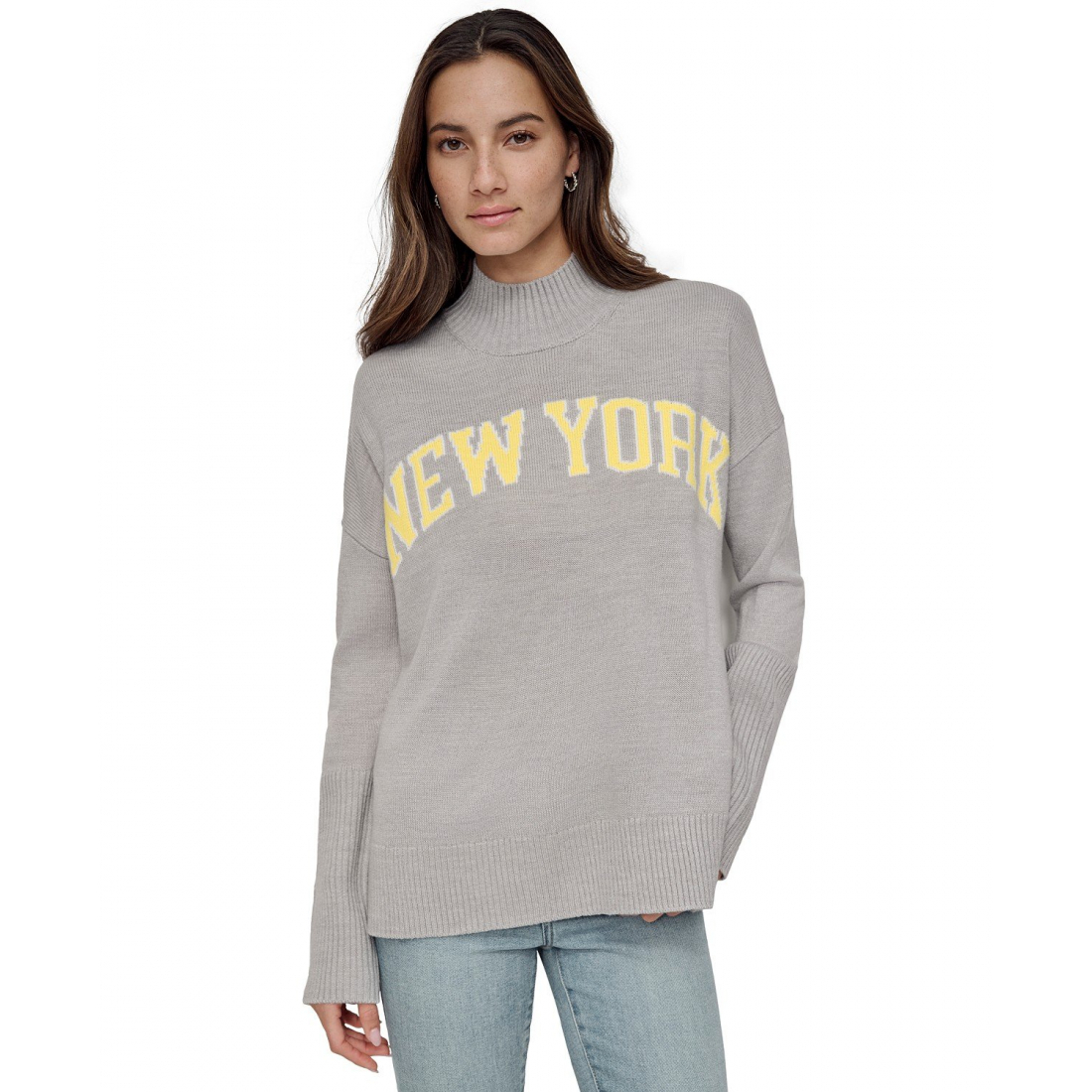 Pull 'New York Intarsia-Knit Mock Neck' pour Femmes