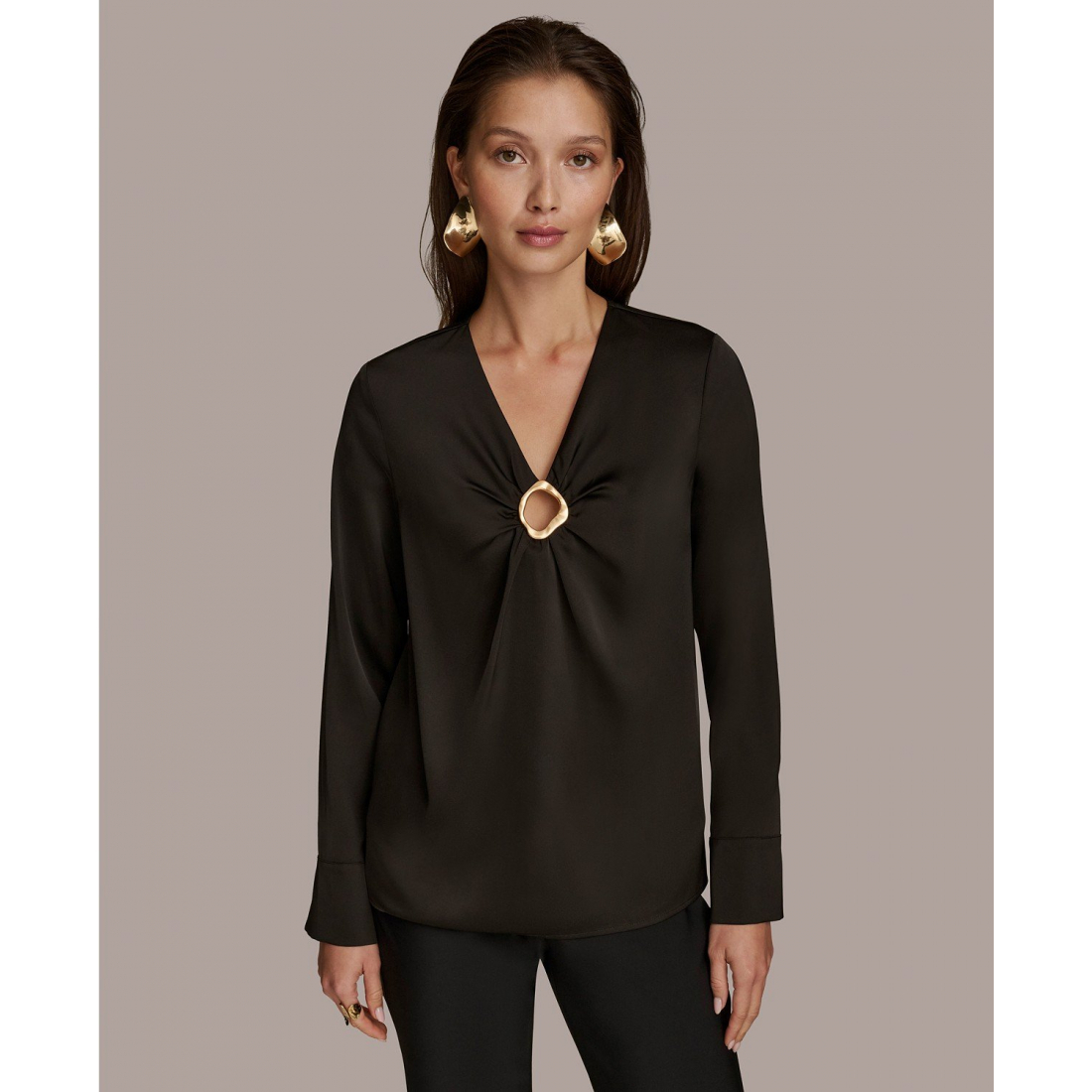 Blouse à manches longues 'Hardware Detail' pour Femmes