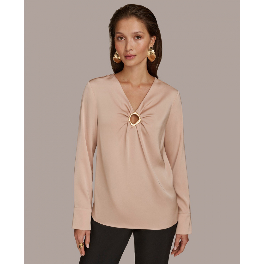 Blouse à manches longues 'Hardware Detail' pour Femmes