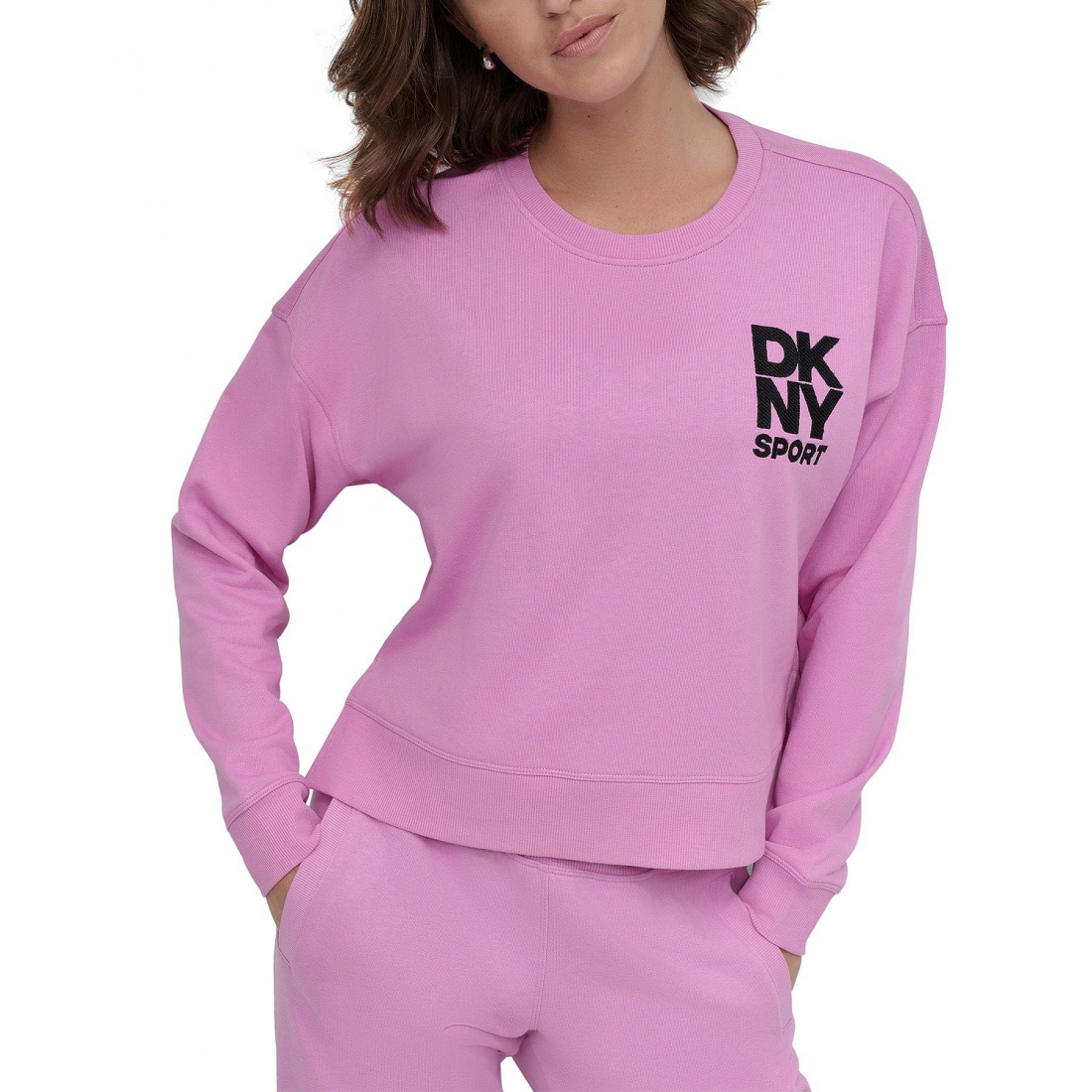 Sweatshirt 'Embroidered-Logo' pour Femmes