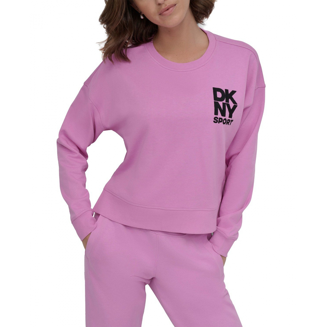 Sweatshirt 'Embroidered-Logo' pour Femmes