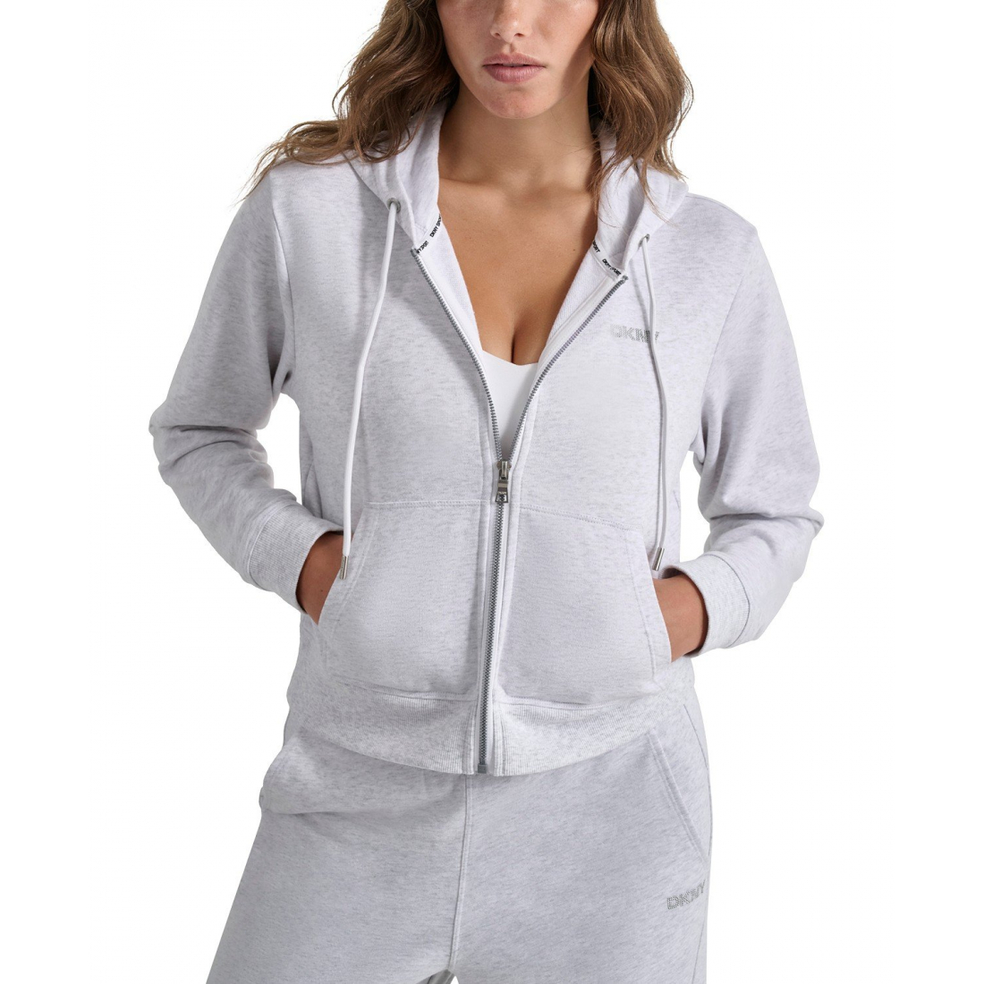 Sweatshirt à capuche  'Studded-Logo' pour Femmes