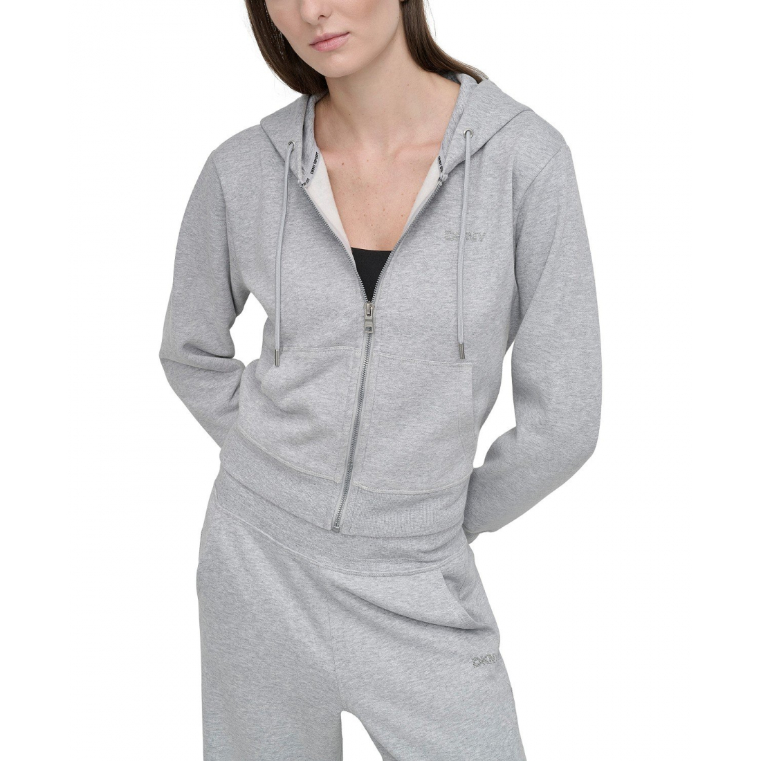 Sweatshirt à capuche  'Studded-Logo' pour Femmes