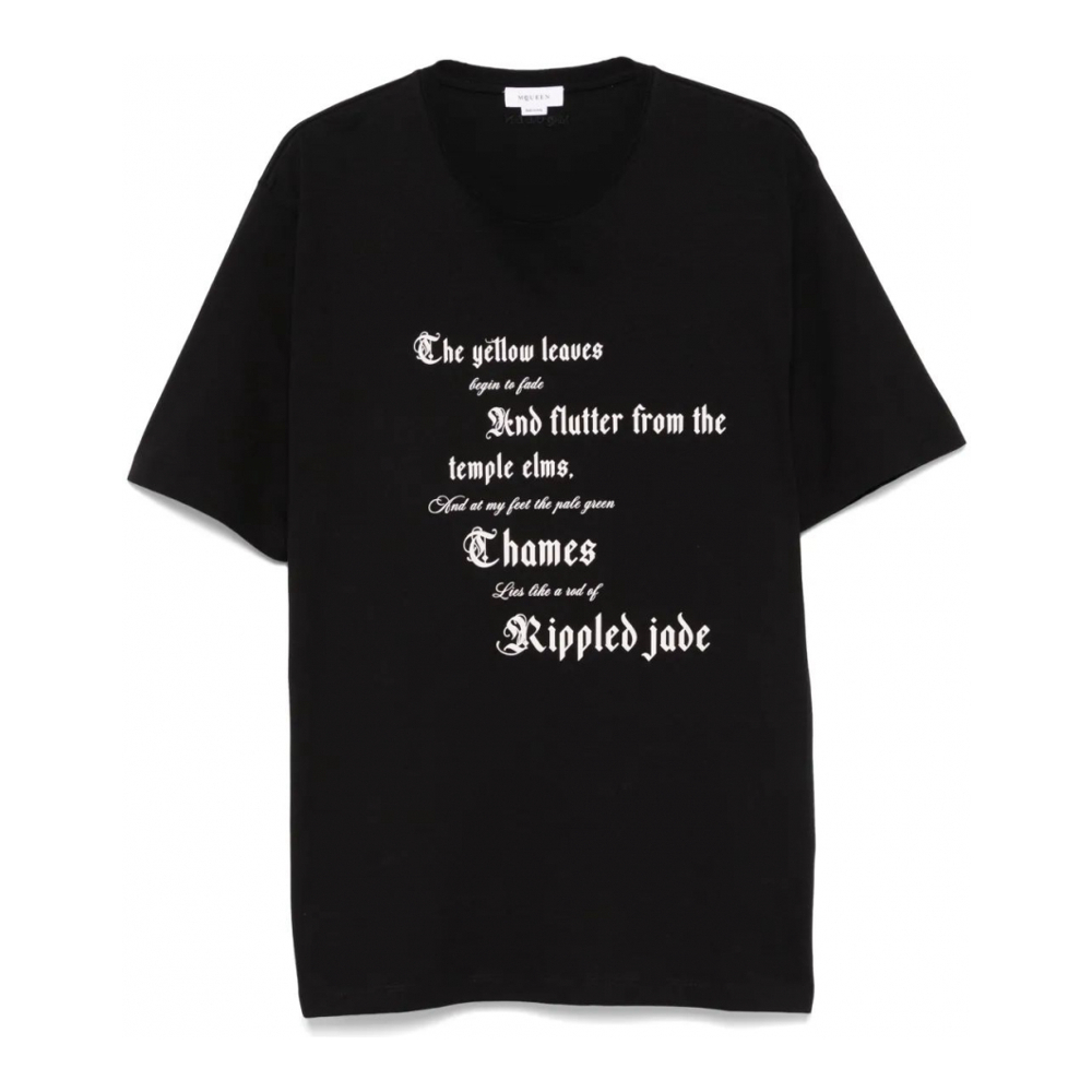 T-shirt 'Text-Print' pour Hommes