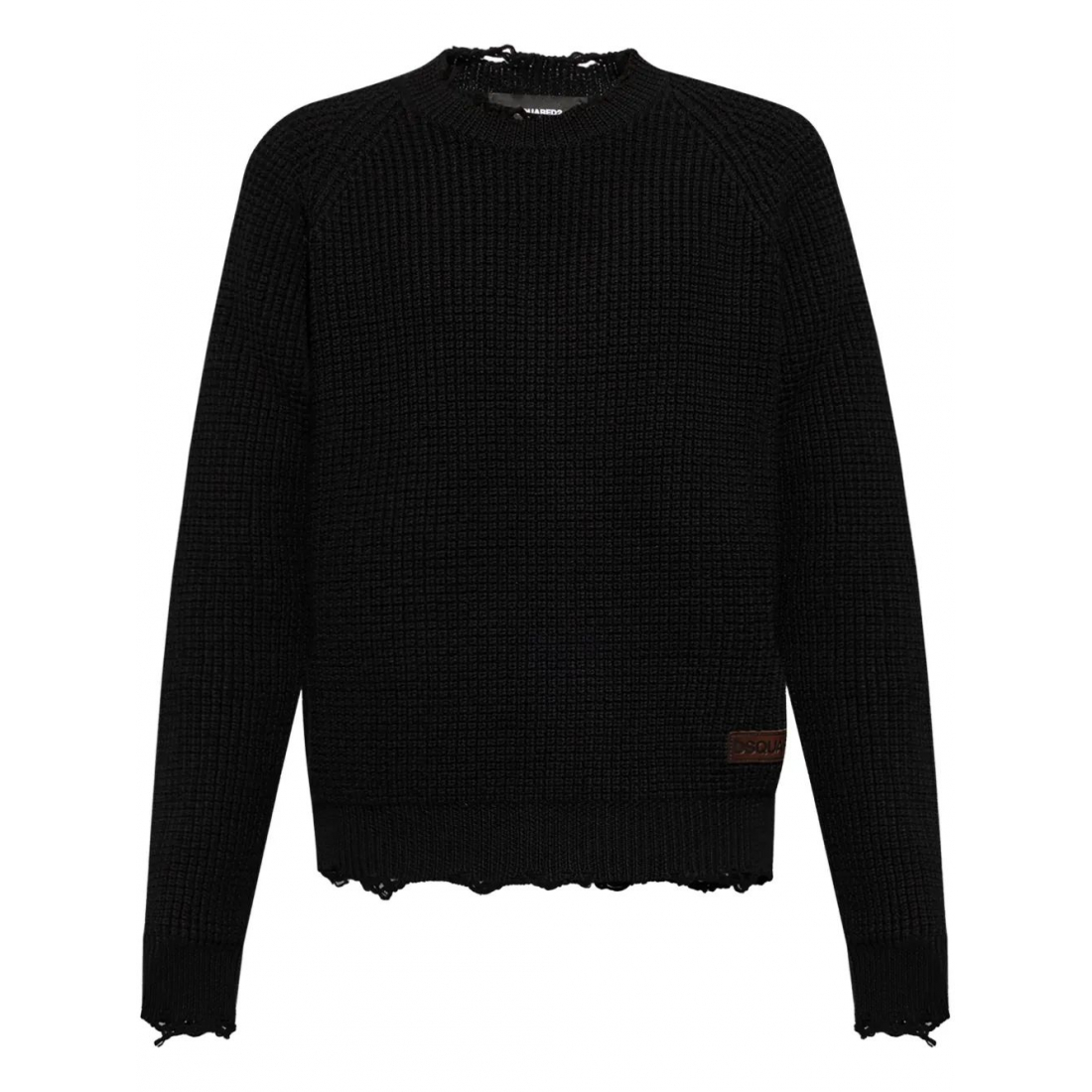 Pull 'Logo-Patch Waffle-Knit' pour Hommes