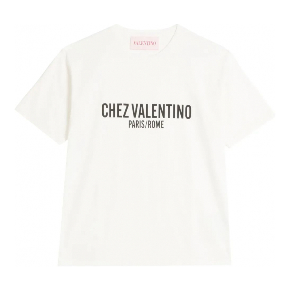 Men's 'Chez Valentino-Print' T-Shirt