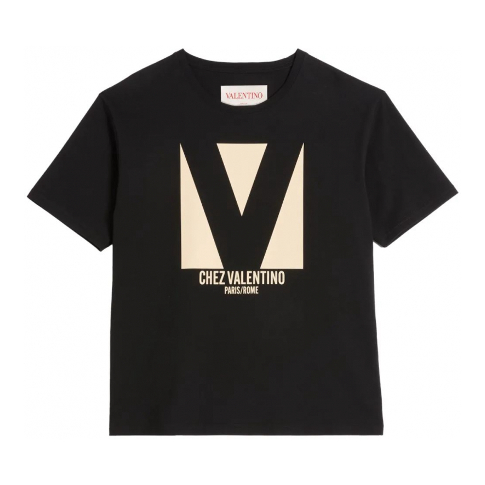 T-shirt 'Chez Valentino-Print' pour Hommes