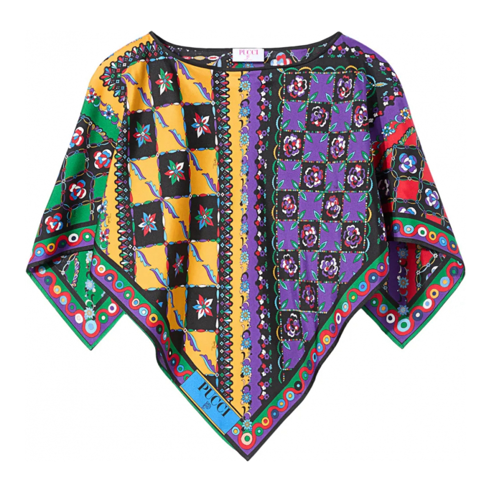 Top à manches courtes 'Festa Onde-Print' pour Femmes