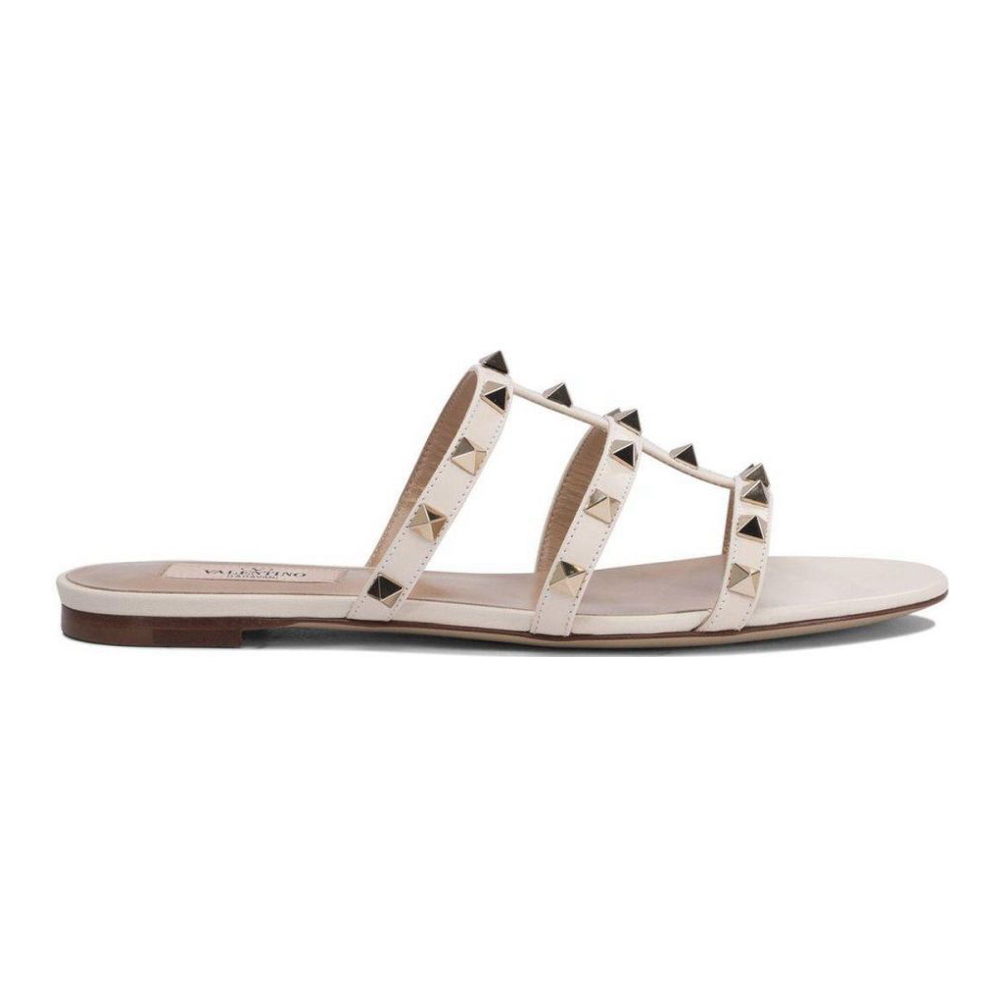 Sandales plates 'Garavani Rockstud Slip-On' pour Femmes