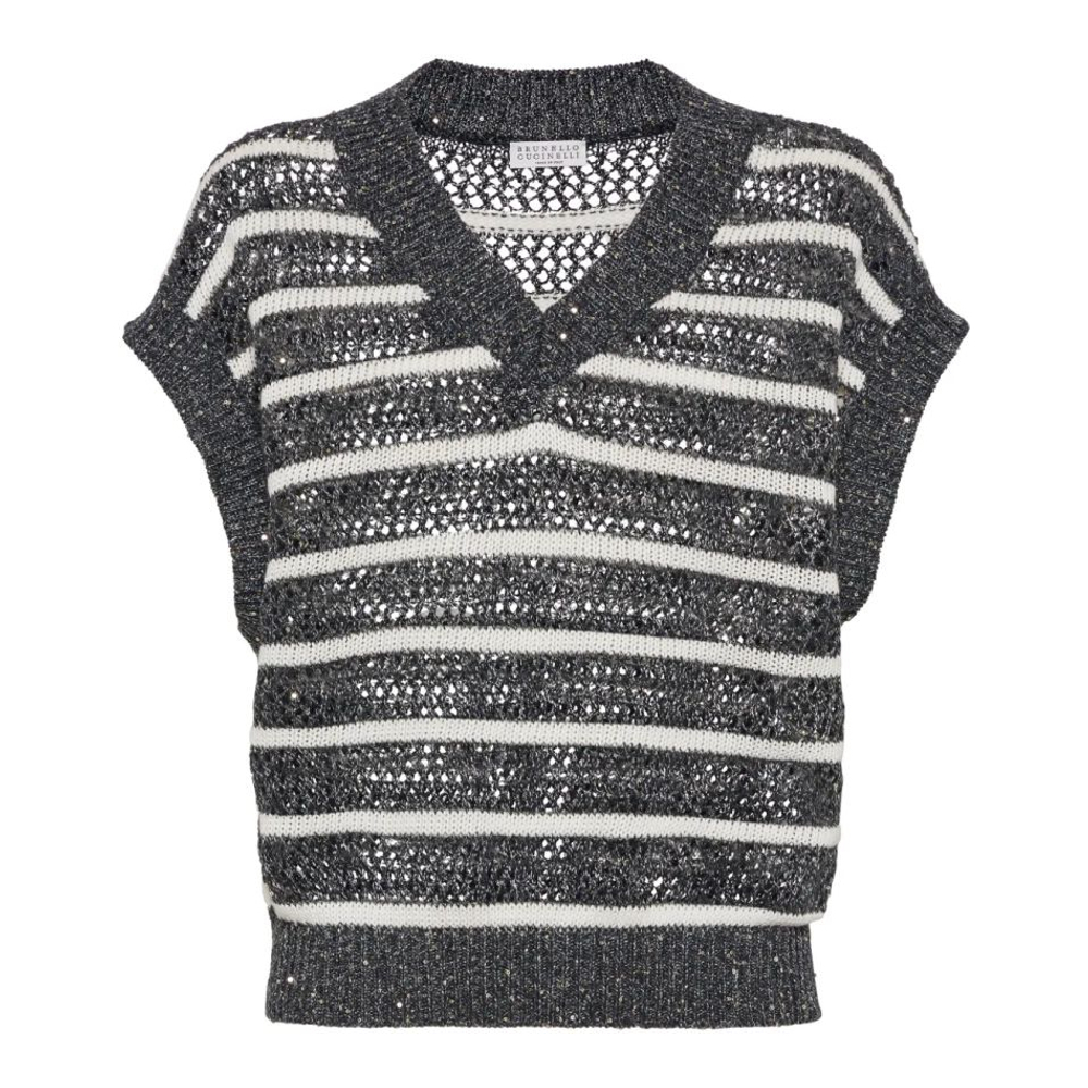 Gilet 'Sequin-Embellished' pour Femmes