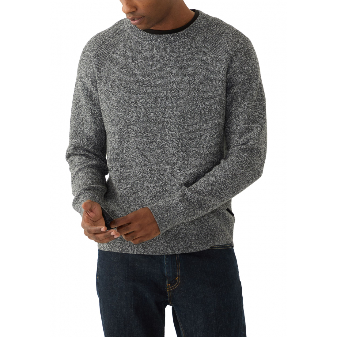 Men's 'Mouliné Texture Crew Neck' Sweater