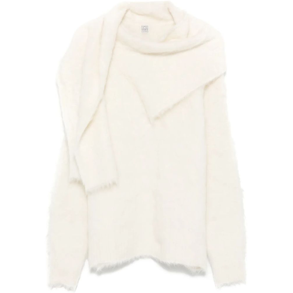 Pull 'Draped-Scarf' pour Femmes