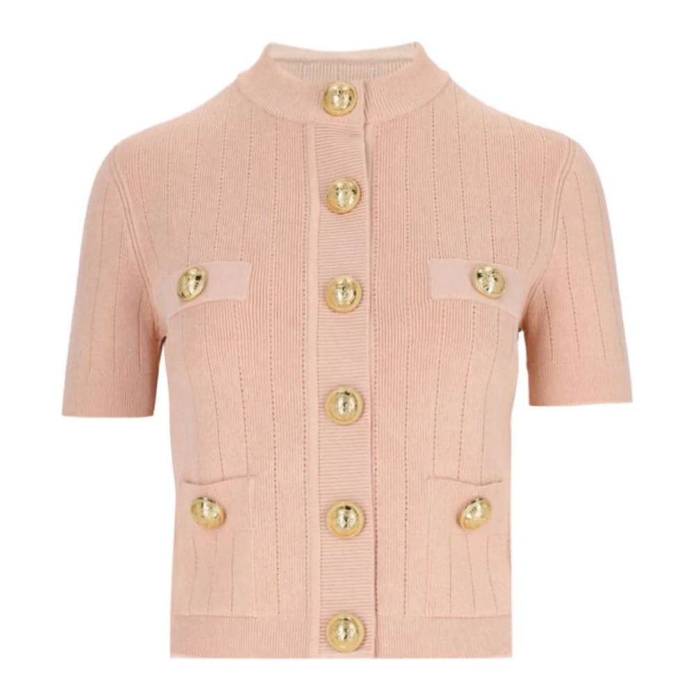 Cardigan à manches courtes 'Knitted' pour Femmes