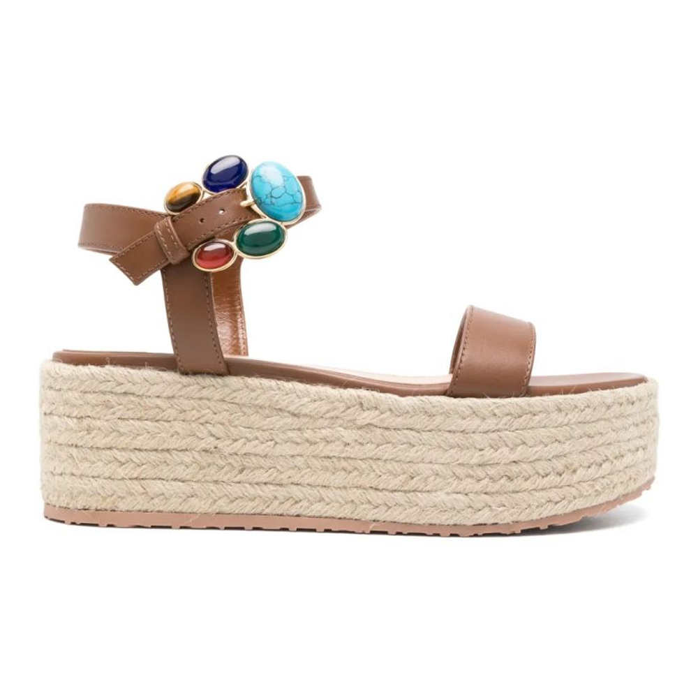 Sandales à semelle plateforme 'Stone-Embellished' pour Femmes