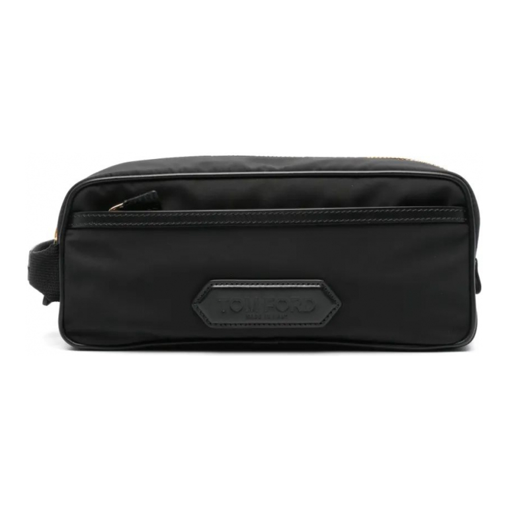 Men's 'Logo-Patch' Toiletry Bag