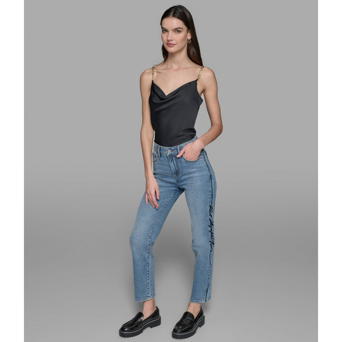 Women's 'Karl Signature Straight Leg' Jeans