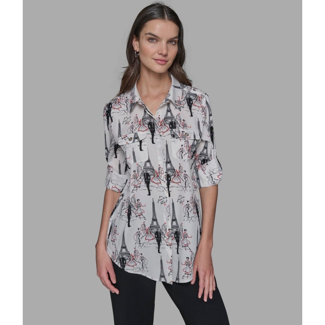 Blouse 'Choupette Button Front' pour Femmes