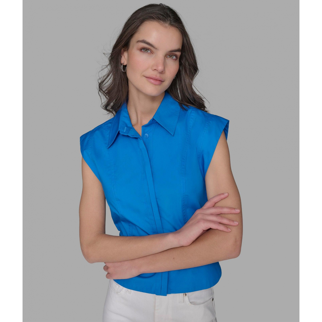 Women's 'Sleeveless Poplin' Shirt