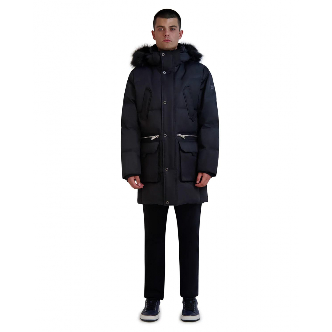 Manteau 'Puffer Coat With Fur Hood' pour Hommes
