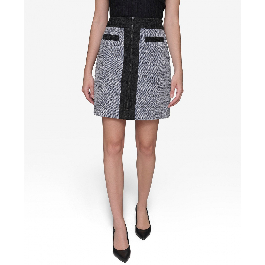 Women's 'Zip-Front' Mini Skirt