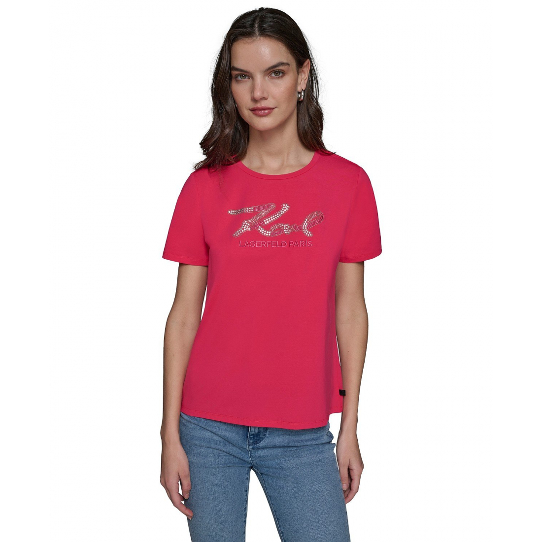 Women's 'Embellished-Logo' T-Shirt