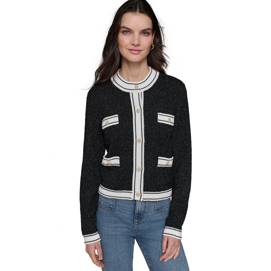Women's '4-Pocket Embellished' Cardigan