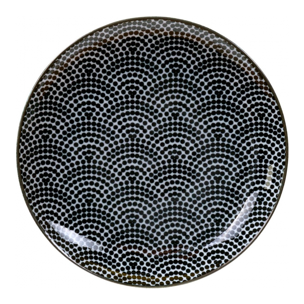 Nippon Black Plate 16 x 2 cm Dots