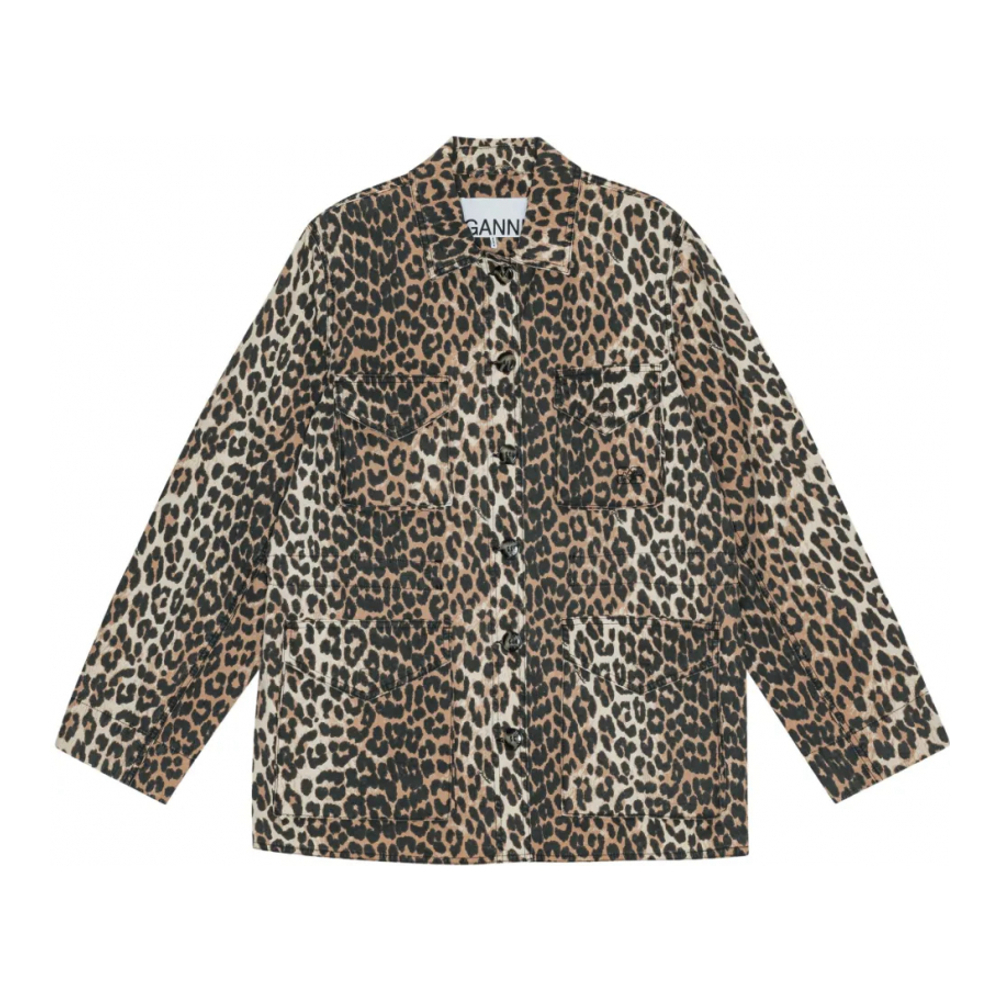 Surchemise 'Leopard-Print' pour Femmes