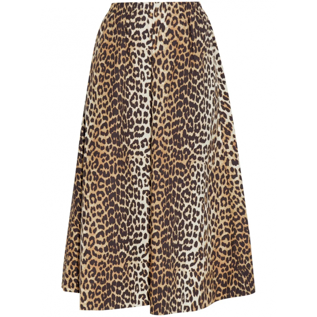 Jupe Midi 'Leopard-Print' pour Femmes