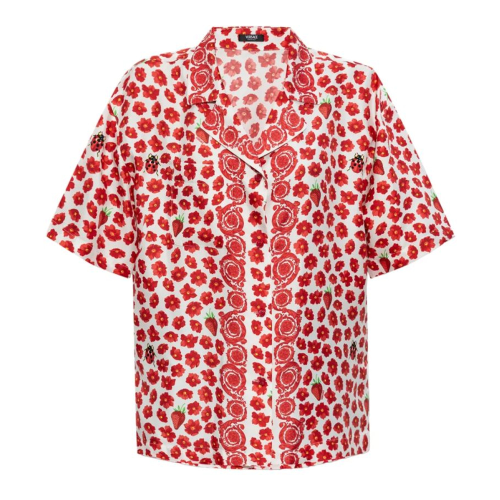 Chemise à manches courtes 'Floral-Print' pour Femmes