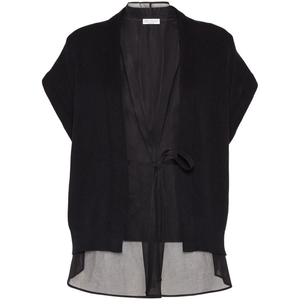 Cardigan à manches courtes 'Monili-Detail' pour Femmes