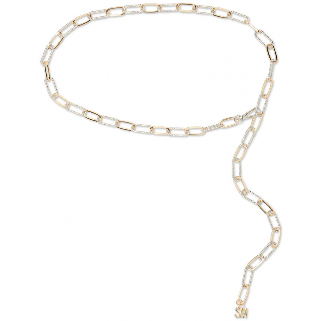 Ceinture 'Two-Tone Paperclip Chain' pour Femmes